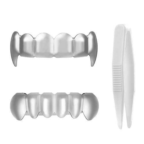 NUOBESTY Hip Hop Teeth Grills für Mouth Top Bottom von NUOBESTY