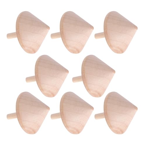 NUOBESTY Holzkreisel 8 Stück Unfertige Kreiselspielzeuge Holz Kreisel Bastelset Bemalen Sie Ihr Eigenes Holzspielzeug Unbemaltes Holzrohlingskreisel-Modell Für Kinder Lernspielzeug NUOBESTY Holzkreisel 8 Stück Unfertige Kreiselspielzeuge Holz Kreisel Bastelset Bemalen Sie Ihr Eigenes Holzspielzeug Unbemaltes Holzrohlingskreisel-Modell Für Kinder Lernspielzeug von NUOBESTY