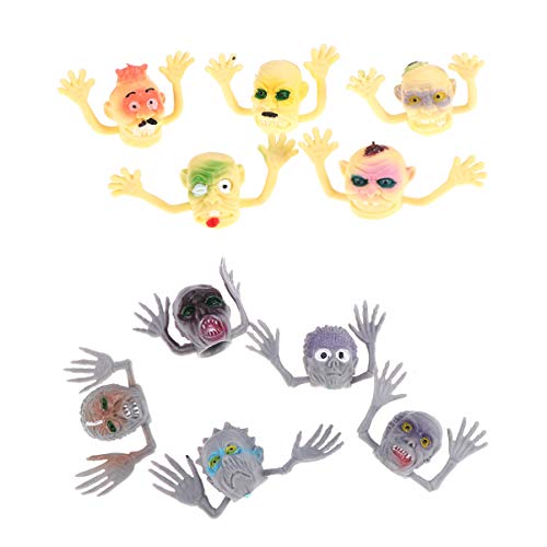 NUOBESTY 10st Fingerspielzeug Für Kinder Halloween-fingerpuppen Zombie-Spielzeug Mini-Zombie-fingerpuppen Halloween-Zombie-Dekoration Halloween-fingerspielzeug Kleinkind Scheinen von NUOBESTY