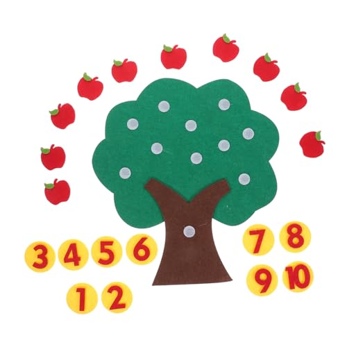 NUOBESTY Mathematik Lernspielzeug Baum aus Filz Nicht Gewebtes Pädagogisches Zahlen-Matching-Spiel für DIY Baum Zählspielzeug Praktisches Bildungsset für Kindergarten NUOBESTY Mathematik Lernspielzeug Baum aus Filz Nicht Gewebtes Pädagogisches Zahlen-Matching-Spiel für DIY Baum Zählspielzeug Praktisches Bildungsset für Kindergarten von NUOBESTY