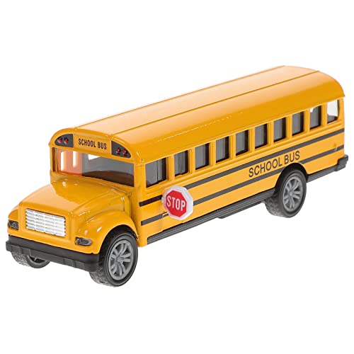 NUOBESTY Metalzells Schulbus Spielzeug 1: 32 Schulbus für Kinder Schulbus Druck Schulbus Legierung Bus Für Kinder Mini Auto Spielzeug von NUOBESTY