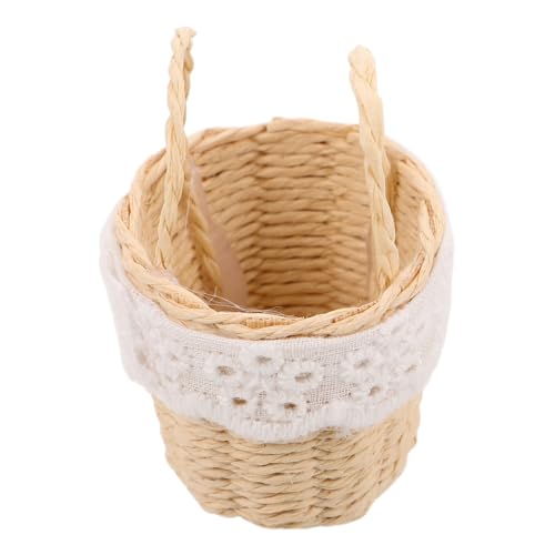 NUOBESTY Mini Blumenkorb Zum Mitnehmen Niedlicher Miniatur Puppenkorb Puppenhaus Miniaturkorb Miniatur Puppenhaus Dekorationen Handgewebter Puppenkorb NUOBESTY Mini Blumenkorb Zum Mitnehmen Niedlicher Miniatur Puppenkorb Puppenhaus Miniaturkorb Miniatur Puppenhaus Dekorationen Handgewebter Puppenkorb von NUOBESTY