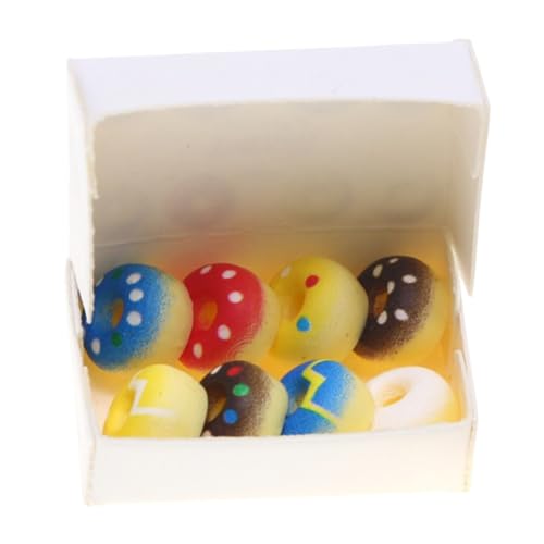 NUOBESTY Miniatur-Donuts-Spielzeug Aus Realistische Essensdekoration Für Puppenhaus Kleines Dessert Junge Mädchen Simulations-Donuts Zum Spielen Künstliche Küchendekoration NUOBESTY Miniatur-Donuts-Spielzeug Aus Realistische Essensdekoration Für Puppenhaus Kleines Dessert Junge Mädchen Simulations-Donuts Zum Spielen Künstliche Küchendekoration von NUOBESTY
