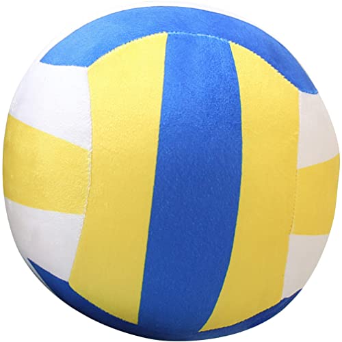 NUOBESTY Plüsch-Volleyball-Spielzeug Gefüllter Volleyball Weicher Plüsch-Volleyball Für Kinder Realistisches Volleyball-Kissen Zuhause Sofa Dekoration Partygeschenke (22 cm) von NUOBESTY