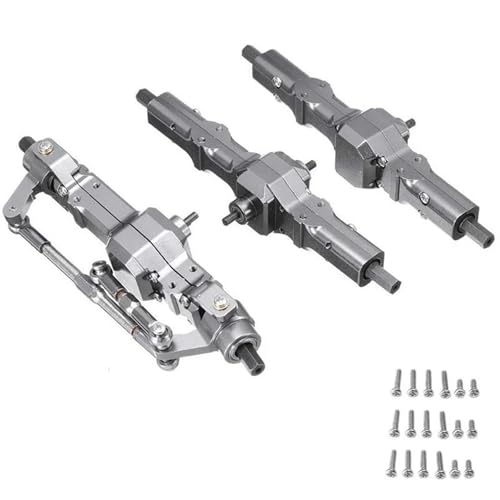 NUODOU Für Für JJRC Q60 Q63 Q64 Für WPL B16 B36 Für Fayee FY004 MN-77 6WD 6X6 Metall Vorne Zwischen Hinterachse RC Auto Upgrades Teile Zubehör RC Autoteile(Size 2) von NUODOU