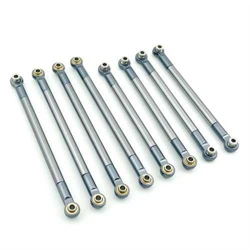 NUODOU Für MN86KS MN86K MN86S MN86 Für MN G500 1/12 Metall Zugstange Link Gestänge RC Auto Zubehör Upgrade Ersatz RC Auto Teile RC Autoteile(Gray) von NUODOU