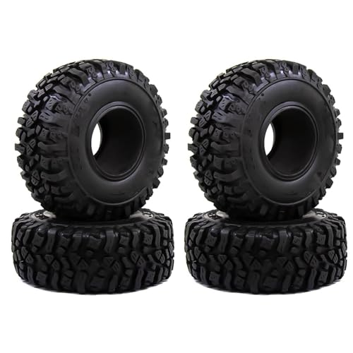 NUODOU RC Auto Reifen Kompatibel Mit Axial Für SCX10 SCX10 II 90046 AXI03007 TRX-4 115 * 45MM 1,9" Gummireifen Radreifen Für 1:10 RC Rock Crawler Modellauto von NUODOU