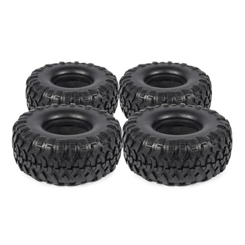 NUODOU RC Auto Reifen Kompatibel Mit Axial Für SCX10 TRX4 D90 Für Redcat Für Gen8 117 * 51mm 4Pcs 1,9'' Gummi Rock Reifen Rad Reifen Für 1/10 RC Crawler Auto von NUODOU