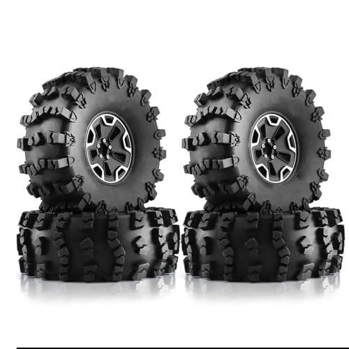 NUODOU RC Buggy Reifen Kompatibel Mit Axial Für SCX10 Für Wraith Für Capra 1/10 RC Crawler Car, 4-teilig, 150 Mm, 2,2 Zoll, Robuster Beadlock-Felgenreifensatz von NUODOU