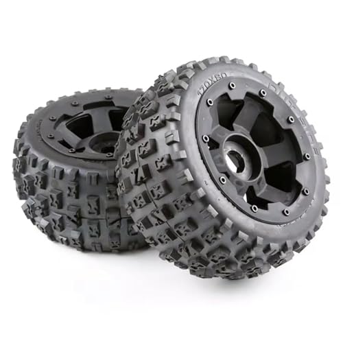 NUODOU RC Buggy Reifen Kompatibel Mit HPI Für KM Für Baja 5B 1/5 RC-Autoteile, Hinten, 170 X 80 Mm, Reifen Und Radnabe, Upgrade-Teile von NUODOU