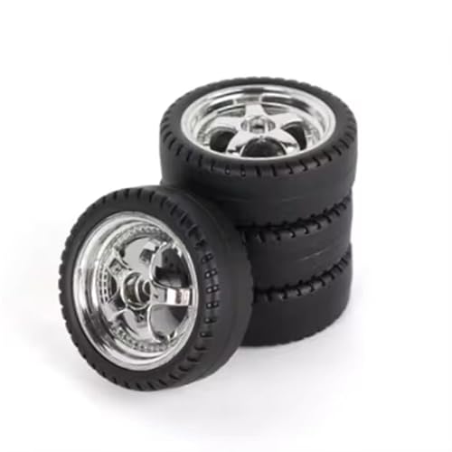 NUODOU RC Buggy Reifen Kompatibel Mit LDRC AE86 A86 LD1801 LD1802 LD1803 A01 A02 1/18 RC Hard Drift Tire 4 Stück 33 Mm Rad Hard Tyre Auto-Upgrade-Teile(ColorC) von NUODOU