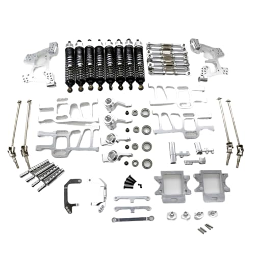 NUODOU RC Teile Für HSP HSP94108 HSP94110 HSP94111 1/10 RC Auto Crawler Auto Upgrade Teile Schwinge Stoßdämpfer Lenkung Gruppe Modifizierte Teile(White) von NUODOU