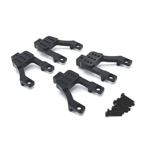 NUODOU RC Teile Für MN 1/12 Für MN128 MN86 G500 RC Ccar Teile Metall Verbesserte Vorderen Und Hinteren Aufhängung Halterungen Ersatz Teile(Black) von NUODOU