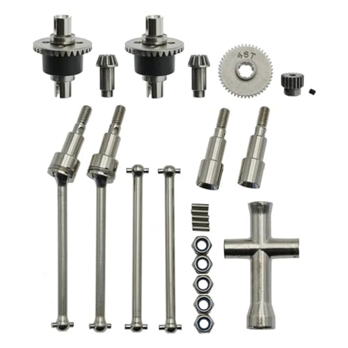 NUODOU RC Teile Für SCY 16101 16102 16103 16201 Für Pro 1/16 Bürstenlosen RC Upgrades Teile Metall Differential Und Antriebswelle Set von NUODOU