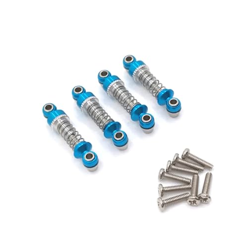 NUODOU RC Teile Für WLtoys 1/28 284131 K969 K979 K989 K999 P929 P939 RC Metall Upgrade Einstellbare Stoßdämpfer Modifizierte Teile(Blue) von NUODOU