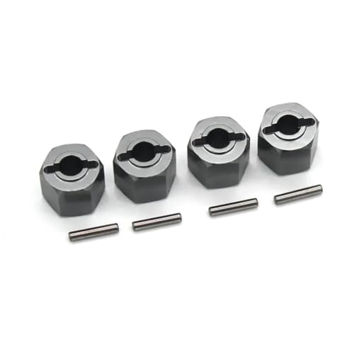 NUODOU RC Teile Für ZD Für Racing DBX-10 1/10 Fernbedienungsfahrzeug Metallbeschlag 12mm Sechskantstecker RC Upgrades Teile Ersatzzubehör(Gray) von NUODOU