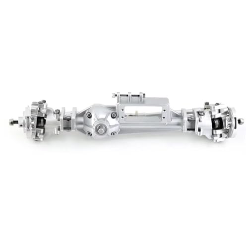 NUODOU RC Vorder Hinter Achse Kompatibel Mit Axial RBX10 Für Ryft 1/10 RC Crawler Auto Metall Vorder- Und Hinterachse Upgrade Ersatzteile Zubehör(Silver,Front Axle) von NUODOU