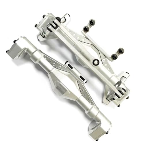 NUODOU RC Vorder Hinter Achse Kompatibel Mit Axial UTB18 1/18 RC Autoteilzubehör Aluminiumlegierung Vorder- Hinterachse RC Upgrade Portalachse(Silver) von NUODOU