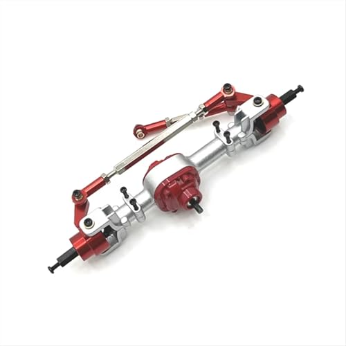 NUODOU RC Vorder Hinter Achse Kompatibel Mit MN MN82 LC79 MN78 1/12 RC Auto Metall Vorder- Und Hinterachse Baugruppen Upgrade Teile Zubehör(Red,Front Axle) von NUODOU