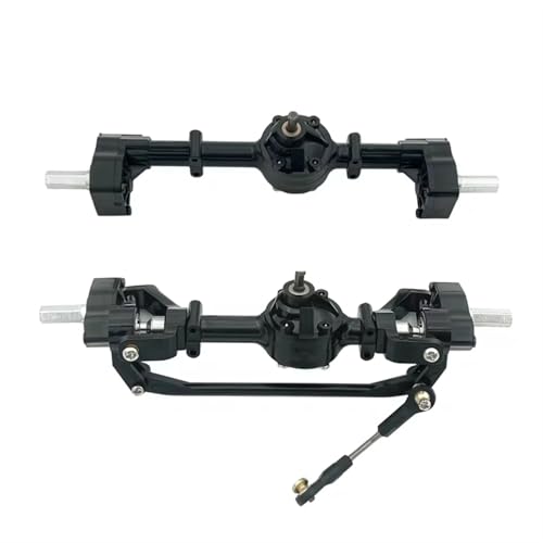 NUODOU RC Vorder Hinter Achse Kompatibel Mit WPL B1 B14 B24 C14 C24 B16 1/16 RC-Auto, Zubehör Für Die Vordere Und Hintere Portalachsenbaugruppe, Upgrade-Teile von NUODOU