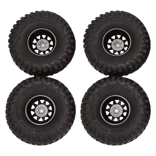 RC Buggy Reifen Kompatibel Mit Axial Für SCX10 Für Für traxxas TRX4 Für RC4WD D90 4PCS 120Mm 1,9 Beadlock Felge Reifen Set Für 1/10 RC Crawler Auto(Color2) von NUODOU