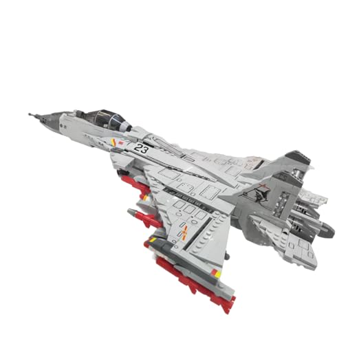 NUOJIAYING Kampfjet Bausteine Set, 1186PCS Flugzeug Modell Bausteine Bausatz, Kampf Falken Kämpfer BAU Modul Set, Geschenk für Kinder und Erwachsene von NUOJIAYING