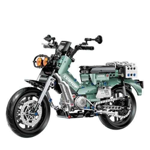 NUOJIAYING Motorrad Bausteine Spielzeug, 628 Teile 1:8 Klemmbausteine Technik Supermotorrad Modell, Technik Motorrad Bausteine Kompatibel mit Mainstream Marken von NUOJIAYING