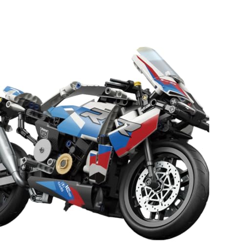 NUOJIAYING Technik Motorrad Bausteine, 668 Teile 1:7 Klemmbausteine Technik Supermotorrad, Technik Rennen Motorrad Konstruktionsspielzeug Kompatibel mit großen Marken von NUOJIAYING