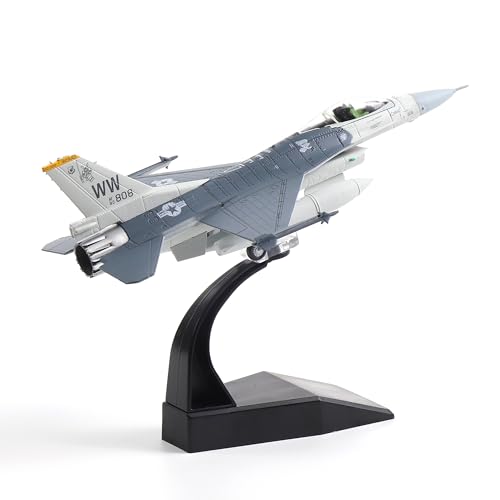 NUOTIE 1/100 F-16C Fighting Falcon Fighter Model Metal DieCast Aircraft Jet Kit Fighter Plane Model Military Airplane for Collection and Gift von NUOTIE