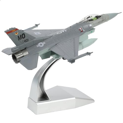 NUOTIE 1/100 F-16C Fighting Falcon Fighter Modell Metall DieCast Flugzeug Jet Kit Flugzeug Modell Militärflugzeug für Sammlung und Geschenk von NUOTIE