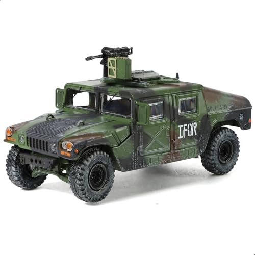 NUOTIE 1/64 Hummer-Automodell Militär-LKW Geländewagen Metalldruckguss-Modell militärisches Mehrzweck-Panzerfahrzeugmodell geeignet für die Sammlung von Erwachsenen (TFOR) von NUOTIE