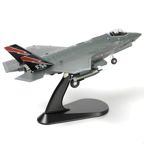 NUOTIE 1/72 F-35A Lighting II Kampfflugzeug Modell Fighter U.S. Airforce AF-01 Druckguss Flugzeugmodell mit Präsentationsständer Squadron F35A Beast Mode (AF-01) Modellsammlung Geschenk für Erwachsene von NUOTIE