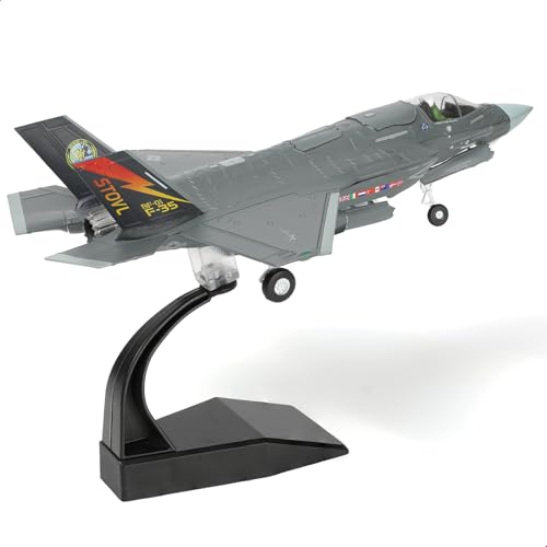 NUOTIE 1/72 F-35B Lighting II Kampfflugzeug Modell Fighter US Navy VX-23 BF-01 Druckguss Flugzeugmodell mit Präsentationsständer F35B Flugzeugmodell Sammlung Geschenk für Erwachsene von NUOTIE