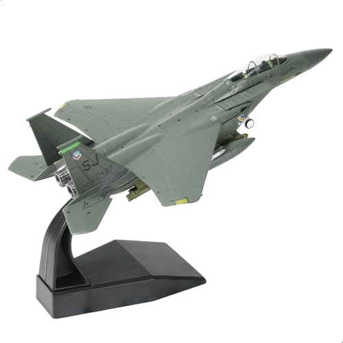 NUOTIE Classic American F-15E Strike Eagle Fighter 89-0487 Vorgefertigte Modellbausätze 1:100 Flugzeug-Legierung Druckguss-Flugzeug Militär Display Modell Flugzeug für Sammlung oder Geschenk von NUOTIE