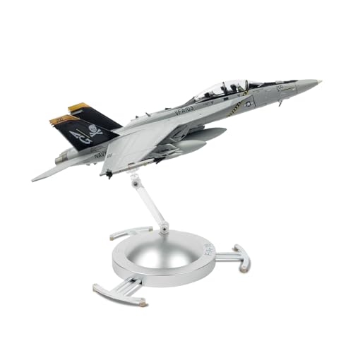 NUOTIE F/A-18F Super Hornet 1/72 Metallflugzeugmodellbausätze mit Ständer VFA-103 Jolly Rogers Druckgusslegierung Kampf-/Angriffsjet-Replik vorgefertigtes Militärflugzeug von NUOTIE