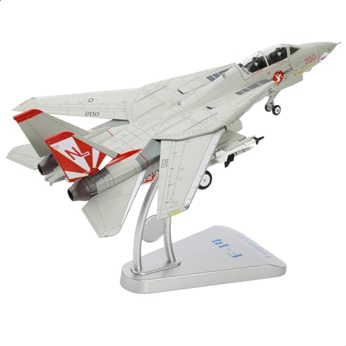 NUOTIE F-14A Tomcat 1/72 Metallflugzeug-Modellbausätze mit Ständer VFA-111 Sun Downners Druckguss-Legierung Kampfflugzeug Modell Jet Replica Vorgefertigtes Militärflugzeug von NUOTIE