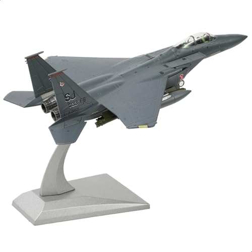 NUOTIE F-15E Eagle 1/100 Metal Fighter Model USAF Finshed Military Display Diecast Aircraft Model Prebuild Kits mit Displayständer von NUOTIE