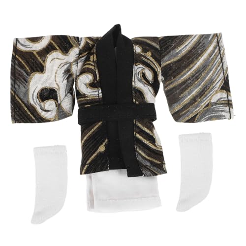 NUSITOU 1 Satz Kimono-Set Für Babykleidung Plüschpuppenanzug Wiederverwendbares Puppenkostüm Puppe Kimono Yukata Puppe Japanisches Kleid Anime-plüschpuppen Verkleiden Sich Stoff von NUSITOU