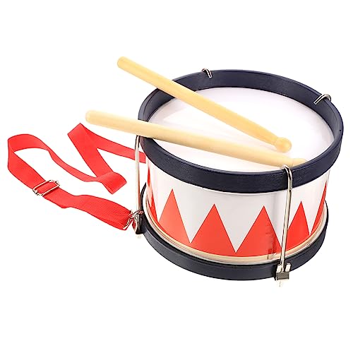 NUSITOU 1 Satz Kleine Trommel Musikspielzeug Für Kleinkinder Trommel Musikspielzeug Für Babys Kinder Lehrreich Snare-Drum-trommelstöcke Pädagogisches Babyspielzeug Rot Holz von NUSITOU