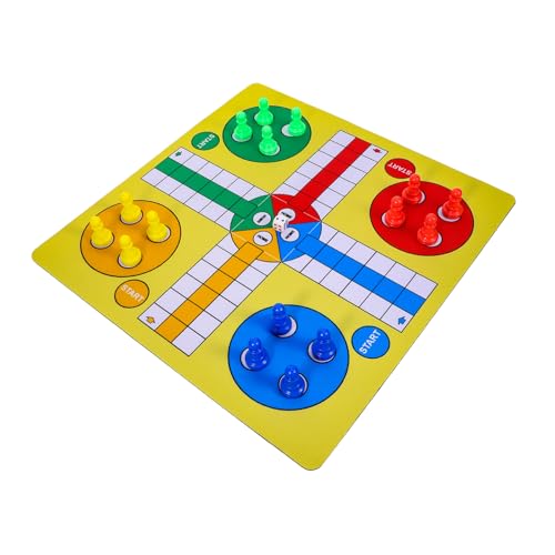 NUSITOU 1 Satz Ludo-schachspiel Tragbares Schach Flugschachspiel Flugzeugschachspiel Fliegendes Schachbrett Ludo-brettspiel Schach Für Anfänger Interaktives Schachspielzeug Plastik Yellow von NUSITOU