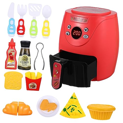 NUSITOU 1 Set Air Fryer Mit Farbwechsel Lebensmitteln Kochspielzeug Für Spielküche Zubehör Heißluftfriteuse Modell Spielset Für Kreatives Kochen von NUSITOU