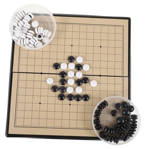 NUSITOU 1 Set Go Backgammon Set Anfänger Schachbrett Schachbrett Kit Go Chinese Brettspiel Go Magnet Brettspiele Für Erwachsene Schachspiele Für Erwachsene Magnetisches Brettspiel Chinese von NUSITOU