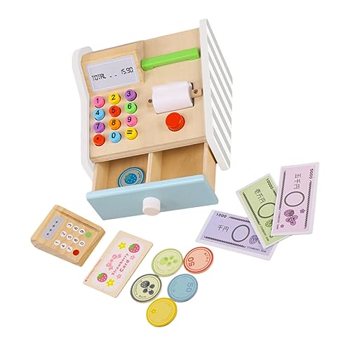 NUSITOU 1 Set Kids Mini House Toys Simulated Cash Register Kit Frühere Pädagogische von NUSITOU