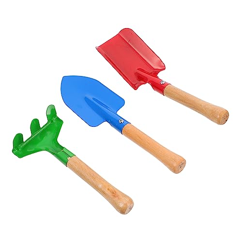 NUSITOU 1 Set Kinder Gartenschaufel Rechenspielzeug Pflanzspielzeug Für Garten Und Strand Inklusive Feinem Sandsieb Ideal Für Spiel Und Entdeckung Im Sandkasten Oder Am Strand von NUSITOU