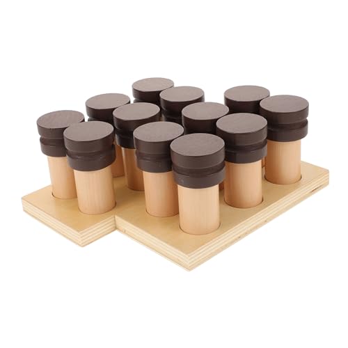 NUSITOU 1 Set Kleinkinder Lernspielzeug Aus Holz Montessori Sinnesspielzeug Für Kinder Mit Geruchstrainingsspielzeug Ideales Lernspielzeug Für Einjährige Kinder Zur Der Sinne von NUSITOU