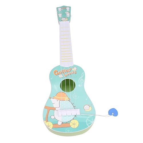 NUSITOU 1 Stück 4 Saiten Mini-Gitarre Musikspielzeug Minigitarre Musikspielzeug Für Kindergitarre Anfänger Klassische Gitarre Gitarrenspielzeug Für Kinder Kinderspielzeug Blue von NUSITOU