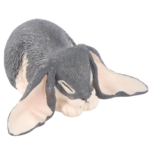 NUSITOU 1 Stück Jackrabbit Modell Osterkaninchen Deko Kaninchen Dekoration Kaninchen Gartenstatue Sicheres Spielzeug Kleine Waldtiere Feenkaninchenfiguren Mini Hasen Modelldekor von NUSITOU