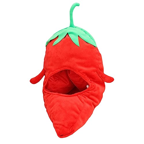 NUSITOU 1 Stück Praktische Leistung Hut Dress up Stützen Cartoon Chilli Form Hut (rot) von NUSITOU