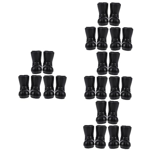 NUSITOU 12 Paar Mini Stiefel Weihnachtsdekorationen Lebensechte Weihnachtsstiefel Mini Dekoration Regenstiefel Babyspielzeug Puppenhaus Weihnachtsmann Stiefel Ornamente Mini von NUSITOU