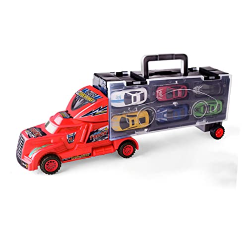 NUSITOU 13 Teiliges Autotransporter Spielzeug Set Mini Transporter Fahrzeugmodell Für Kinder Zufällige Farben Perfekt Für Jungen Und Mädchen Ab 3 Jahren von NUSITOU